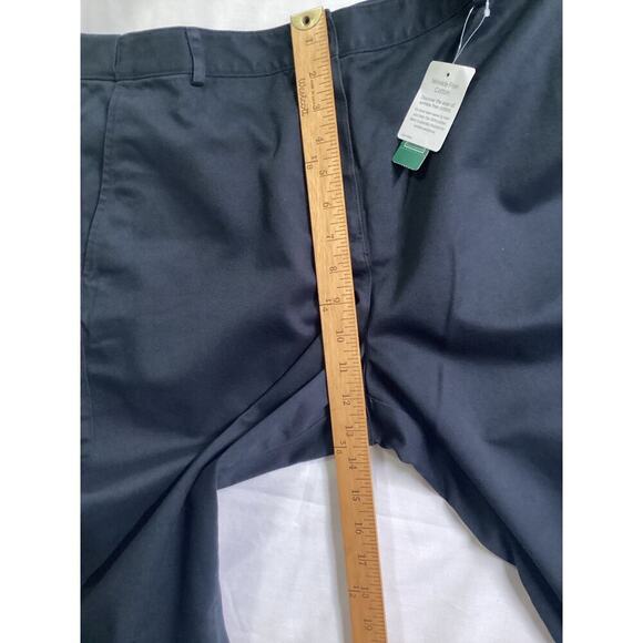 LL Bean Classic Fit Bayside Twill Straight Leg Pant Women's Size 14 M/T black - Picture 7 of 7